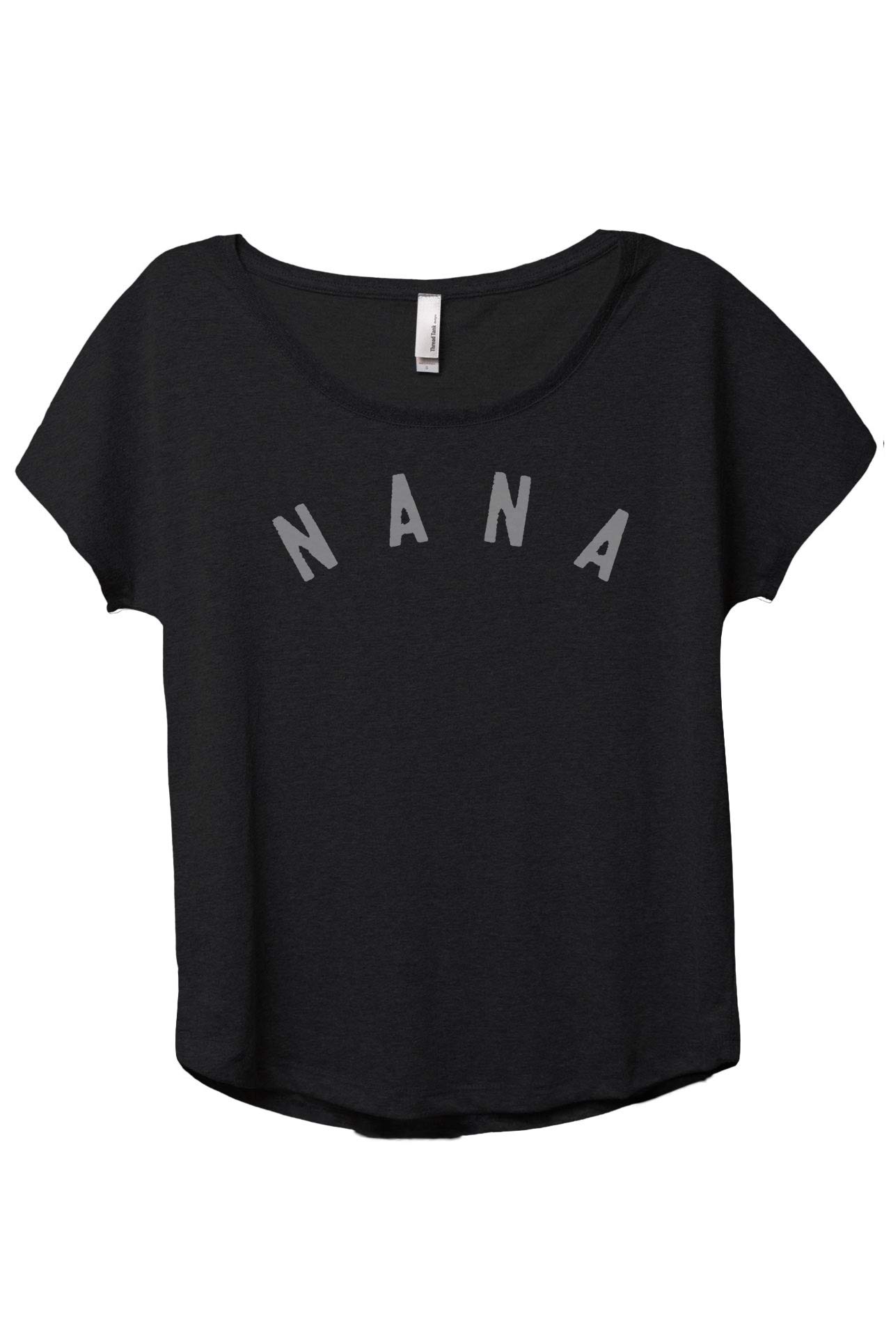 Simply Nana Women's Fashion Slouchy Dolman T-Shirt Tee - Casual Loose Fit Long Sleeve Top for Everyday Wear, Work, and Weekend Outings