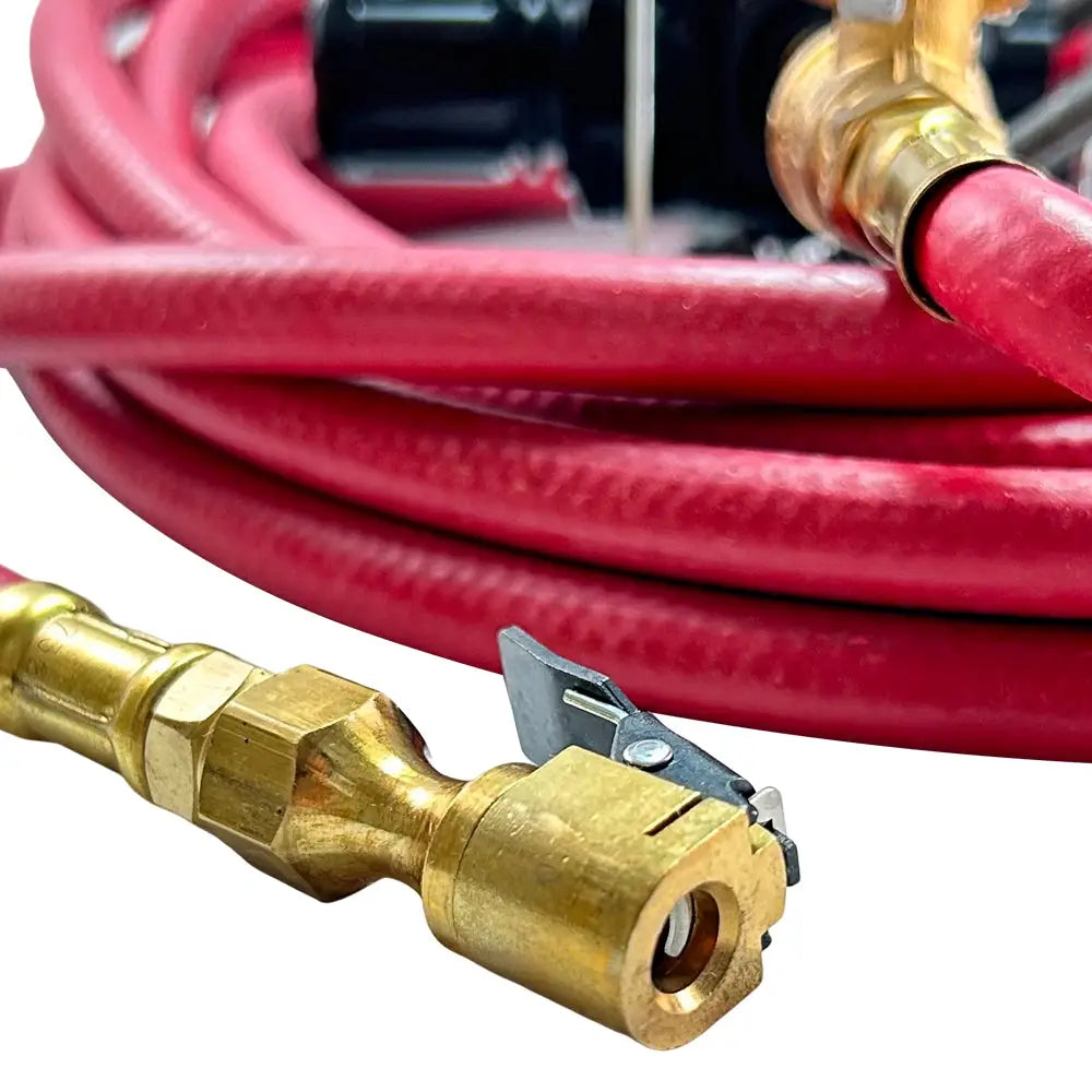 Heavy Duty AA Mountable Tire Inflator with Adjustable Regulator - 25 ft Hose, 0-160 PSI Gauge - Ideal for Trucks, SUVs, RVs & Off-Road Vehicles - Perfect for Road Trips, Camping & Emergency Tire Inflation
