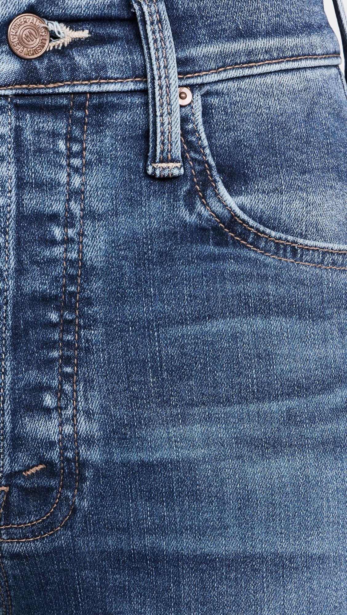 MOTHER Women's The Tripper High-Rise Distressed Skinny Jeans - Stretch Denim for Comfort & Style - Perfect for Casual Outings & Date Nights