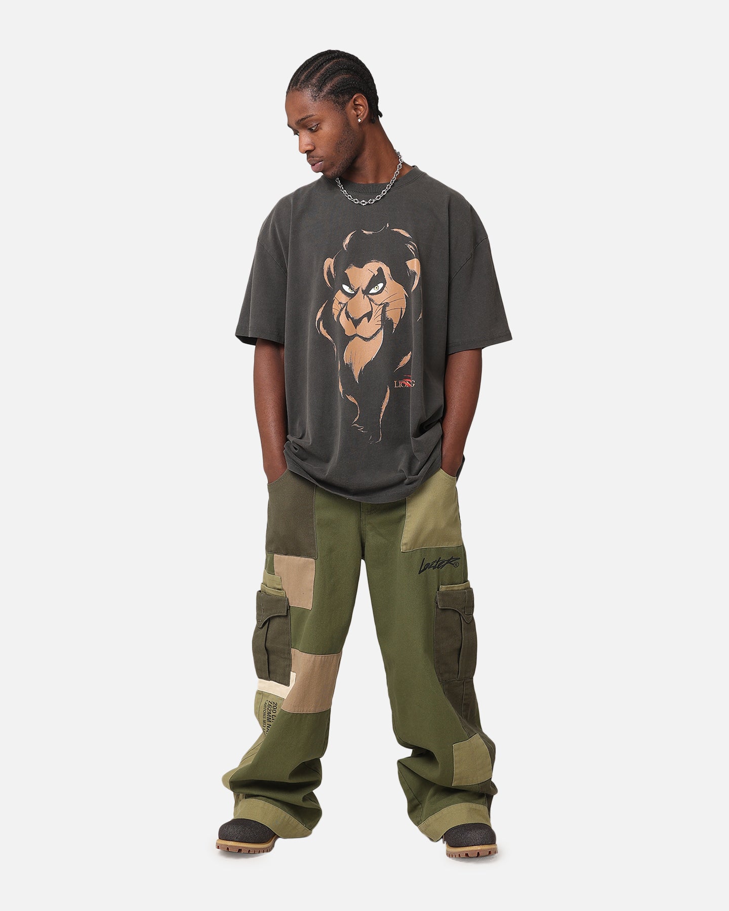 Disney The Lion King Scar Heavyweight T-Shirt - Black Wash - Vintage American Thrift Style - Perfect for Cosplay, Halloween, and Disney Fans