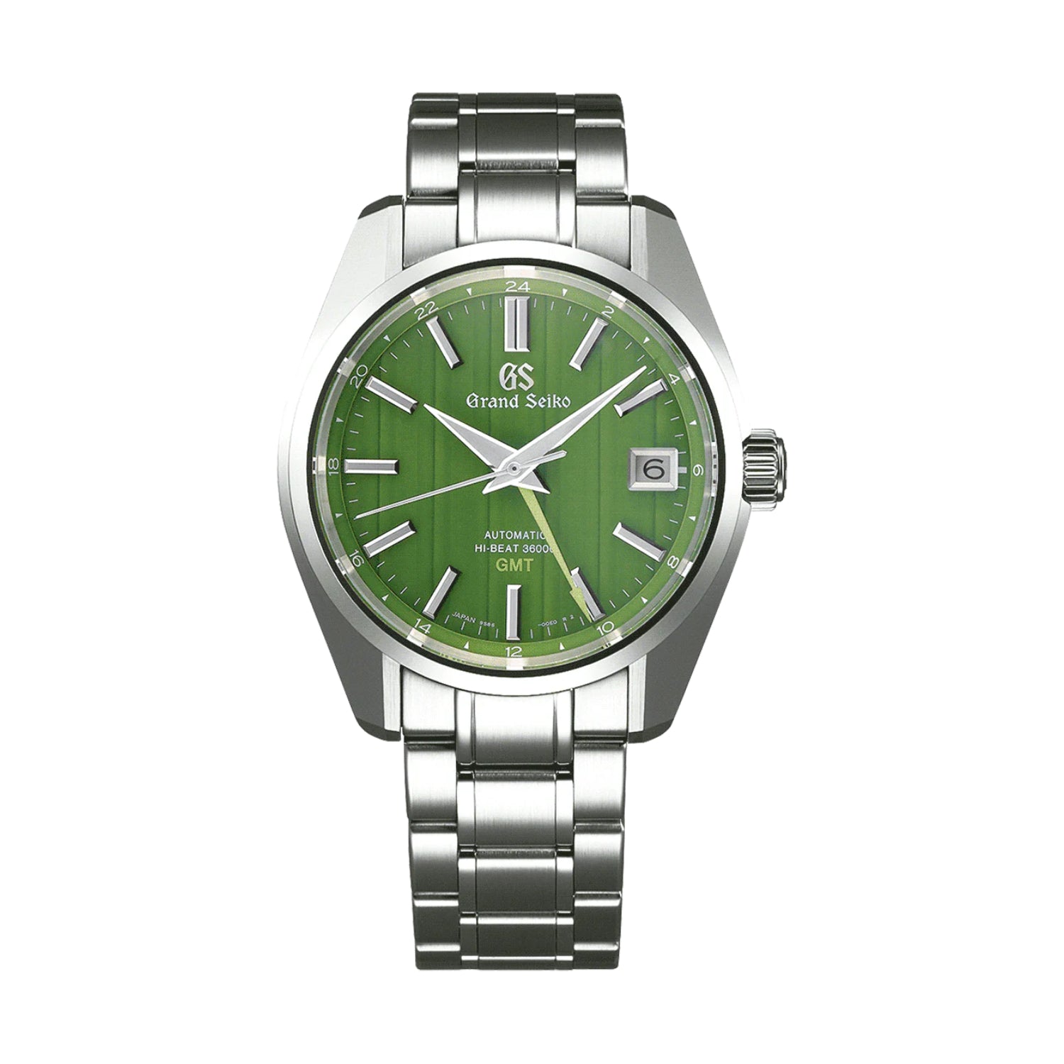 SBGJ259 Grand Seiko USA Special Edition Heritage Hi-Beat 36000 40mm Automatic Watch - Green Bamboo Dial on Stainless Steel Bracelet | Luxury Timepiece for Business, Formal & Casual Wear