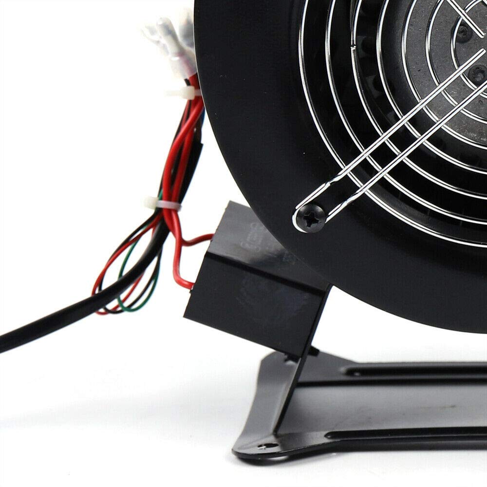 120W High-Power Outdoor Ventilation Fan - 2600r/min Round Blower for Wood Furnace & Boiler, 110V Flange Blower Fan - Perfect for Workshop, Greenhouse, and Industrial Ventilation