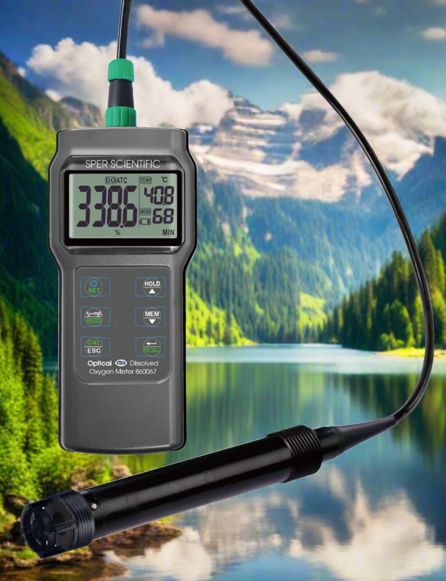 Professional Optical Dissolved Oxygen Meter - High Accuracy Water Quality Tester for Aquariums, Pools, Labs & Environmental Monitoring