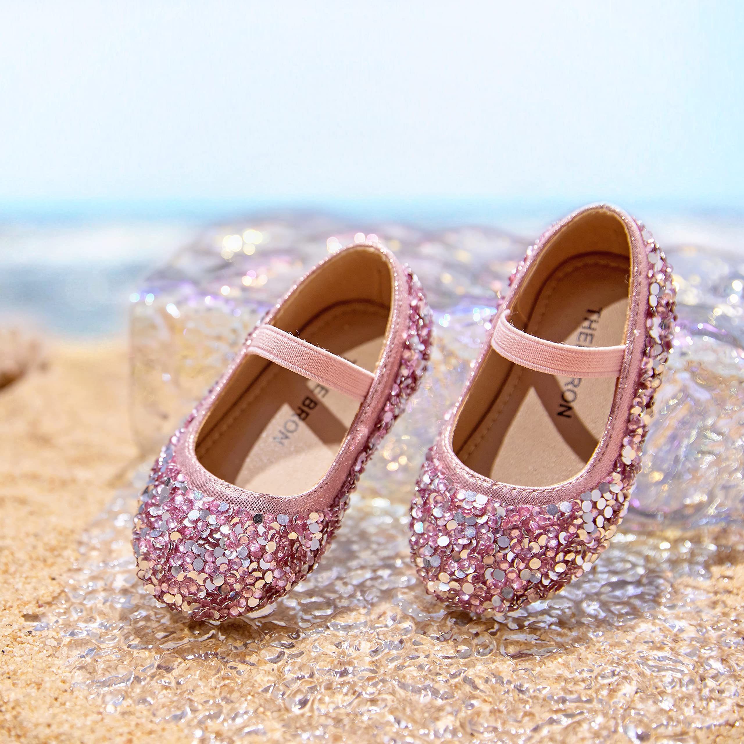 Toddler Girls Mary Jane Flats - THEE BRON Ballet Shoes for Baby Girls | Comfortable Dress Shoes for Weddings, Parties & Special Occasions