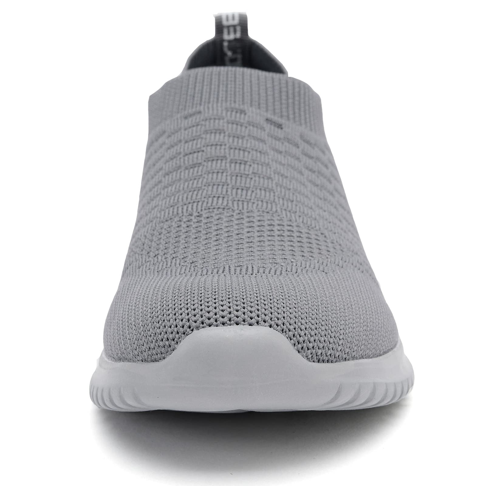 TIOSEBON Men's Slip On Walking Shoes - Breathable Knit Mesh Tennis Sneakers for Men - Comfortable Casual Shoes for Walking, Running, and Daily Wear