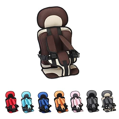 **Portable Golf Cart Baby Seat - Auto Child Safety Car Seat with Foldable Design & Adjustable Seat Belt for Travel & Outdoor Activities (Curry Beige, Small) - Perfect for Golfing, Camping & Family Outings**