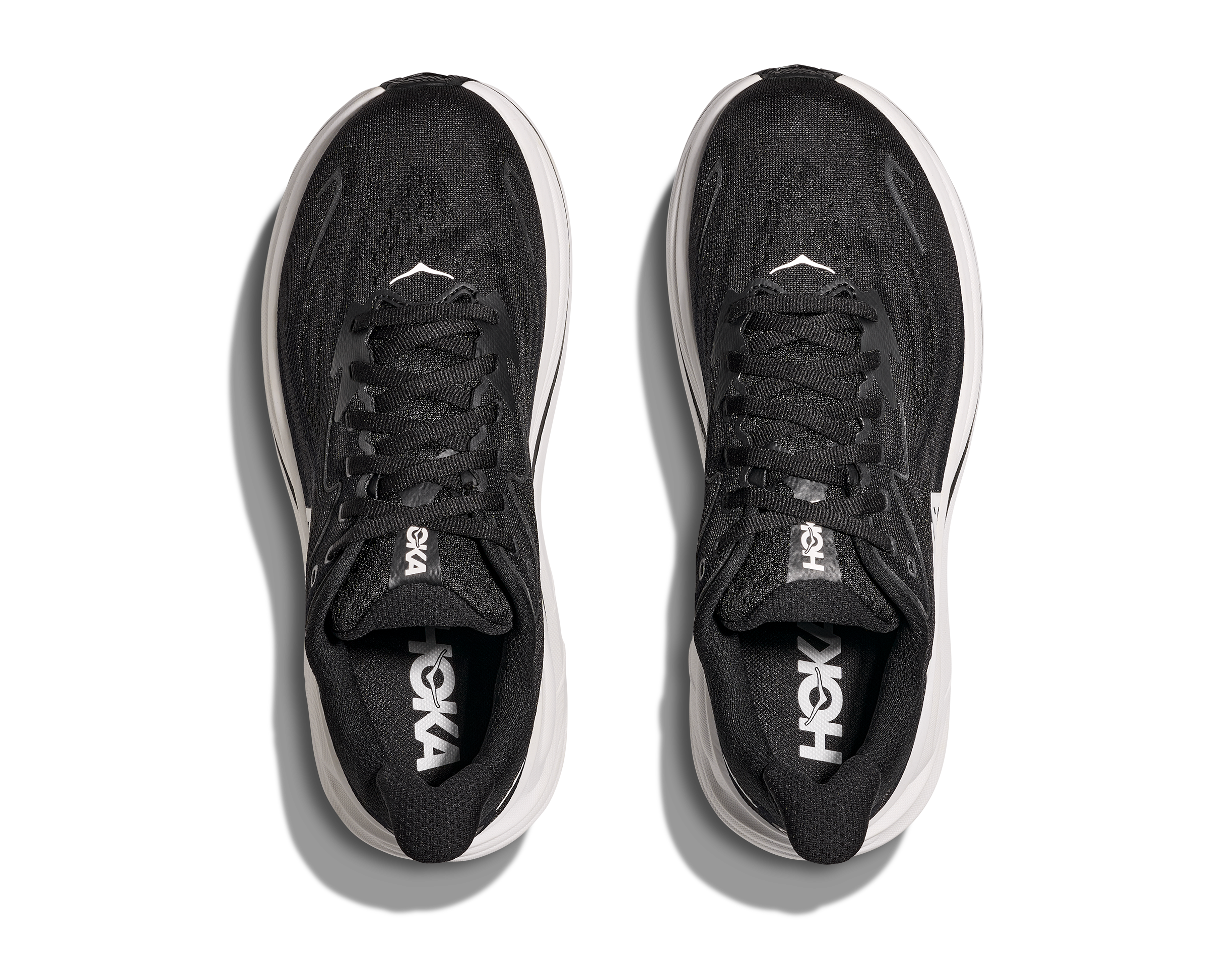 HOKA Women's Clifton 10 Running Shoes - Lightweight Cushioned Sneakers for Women (Black/White) | Perfect for Road Running, Jogging & Gym Workouts