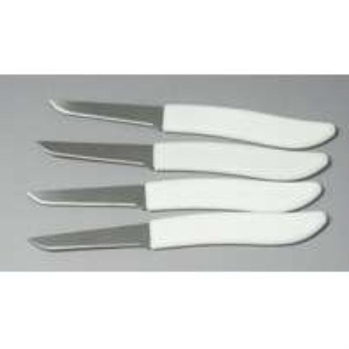 4-Piece Paring Knife Set with White Handle - Sharp Kitchen Knives for Peeling, Slicing & Fruit Cutting - Perfect for Home Chefs & Cooking Enthusiasts
