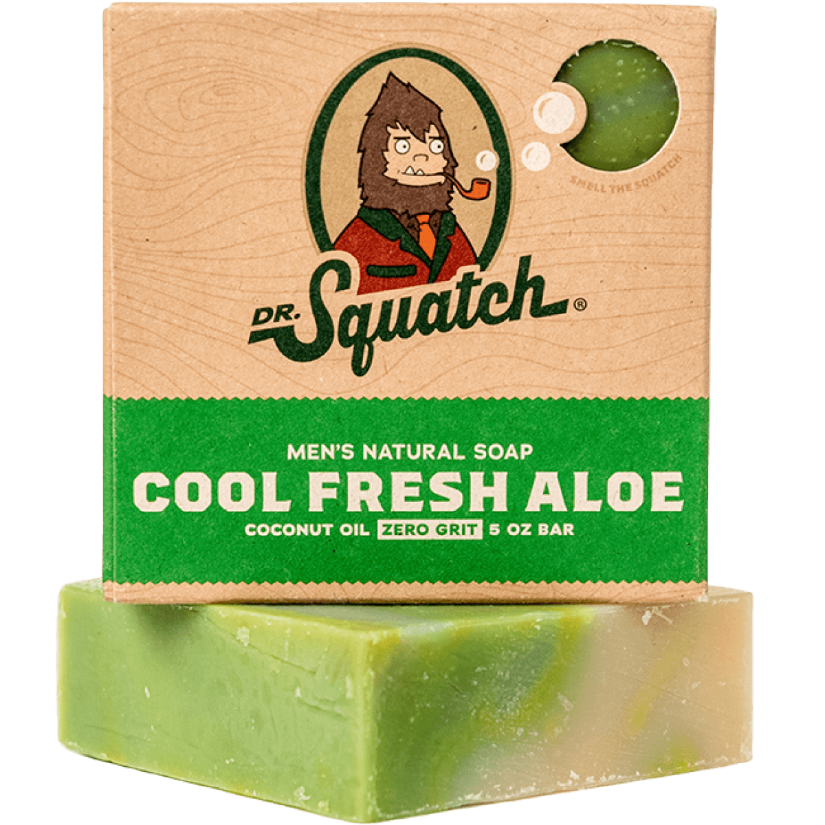 Dr. Squatch Cool Fresh Aloe Bar Soap for Men - Natural & Refreshing Body Wash with Aloe Vera - Perfect for Shower, Gym & Post-Workout Cleansing