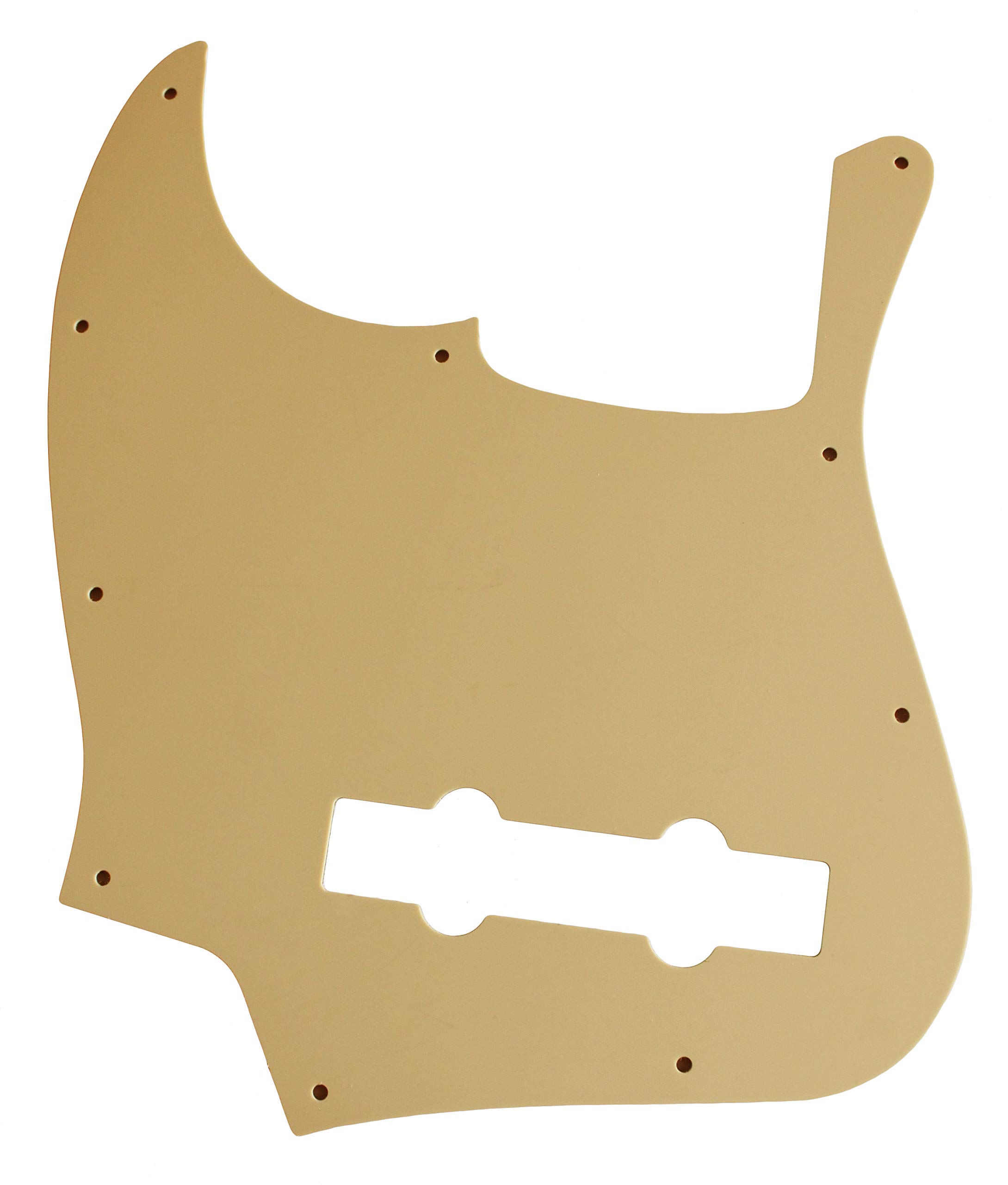 Fender Jazz Bass Guitar 5-String Pickguard - 3-Ply Vintage Yellow Replacement Part for Enhanced Sound & Style | Perfect for Upgrades & Repairs
