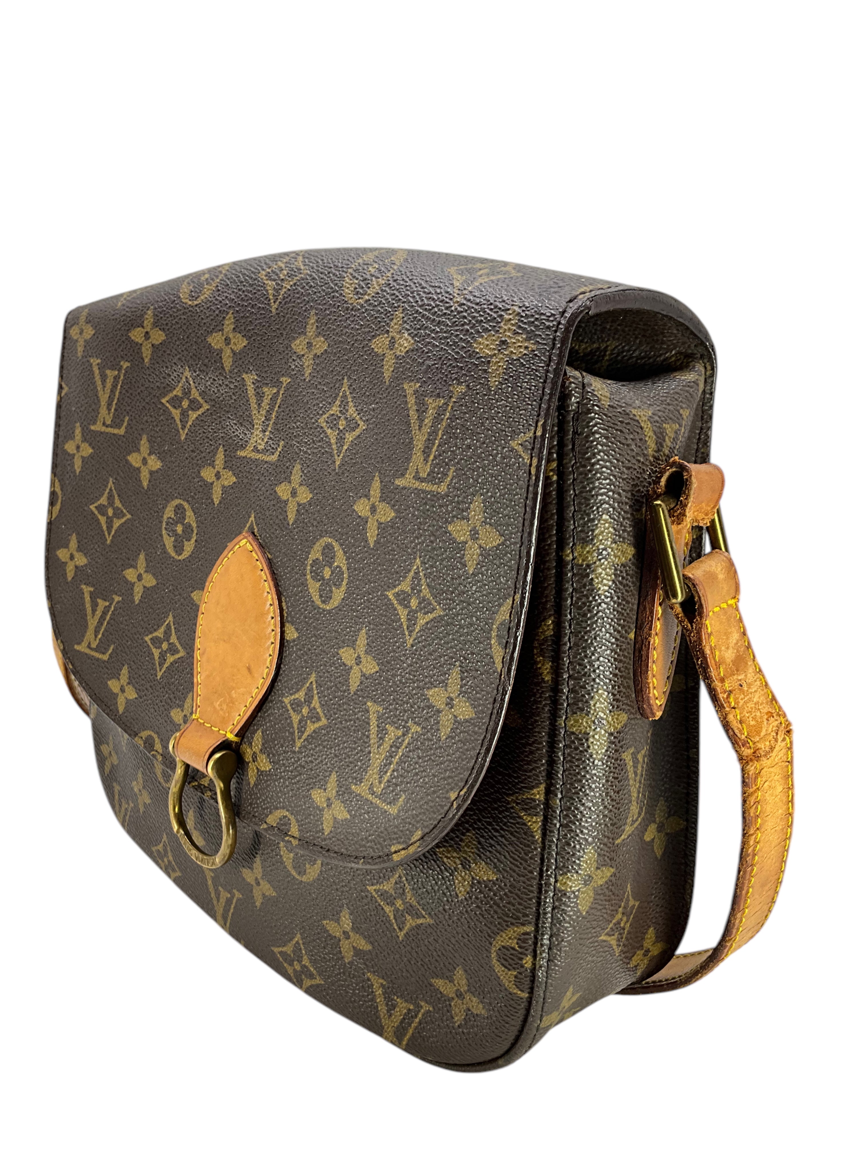 Authentic Louis Vuitton Monogram Saint Cloud MM Crossbody Bag - Luxury Leather Shoulder Bag for Women, Perfect for Travel, Shopping & Daily Use