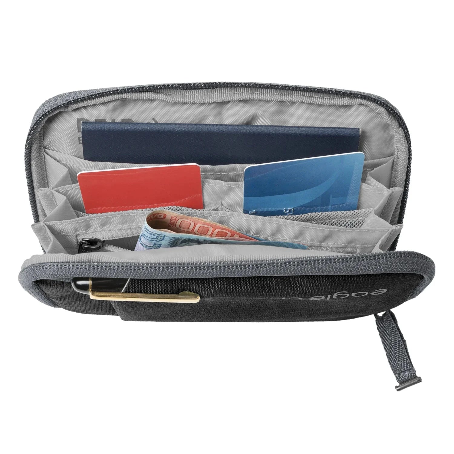 Eagle Creek RFID Blocking Passport Wallet - Secure Travel Organizer for Passport, Credit Cards & Cash | Perfect for International Travel & Business Trips