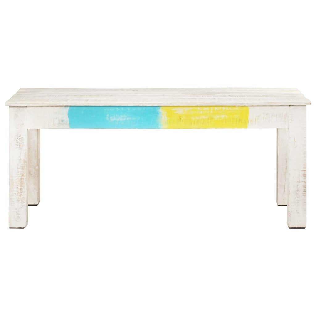 Rustic White Coffee Table 43.3