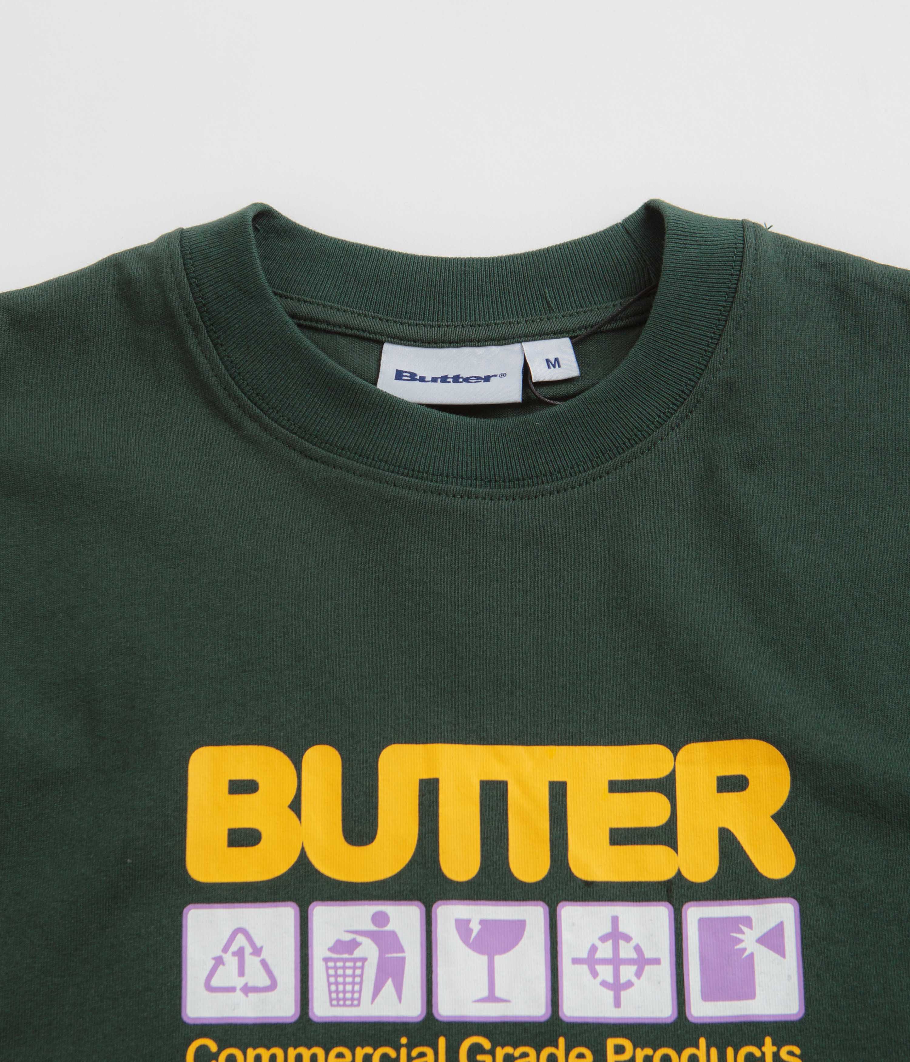 Butter Goods Symbols Graphic T-Shirt - Dark Forest Green for Men & Women | Casual Streetwear & Everyday Comfort