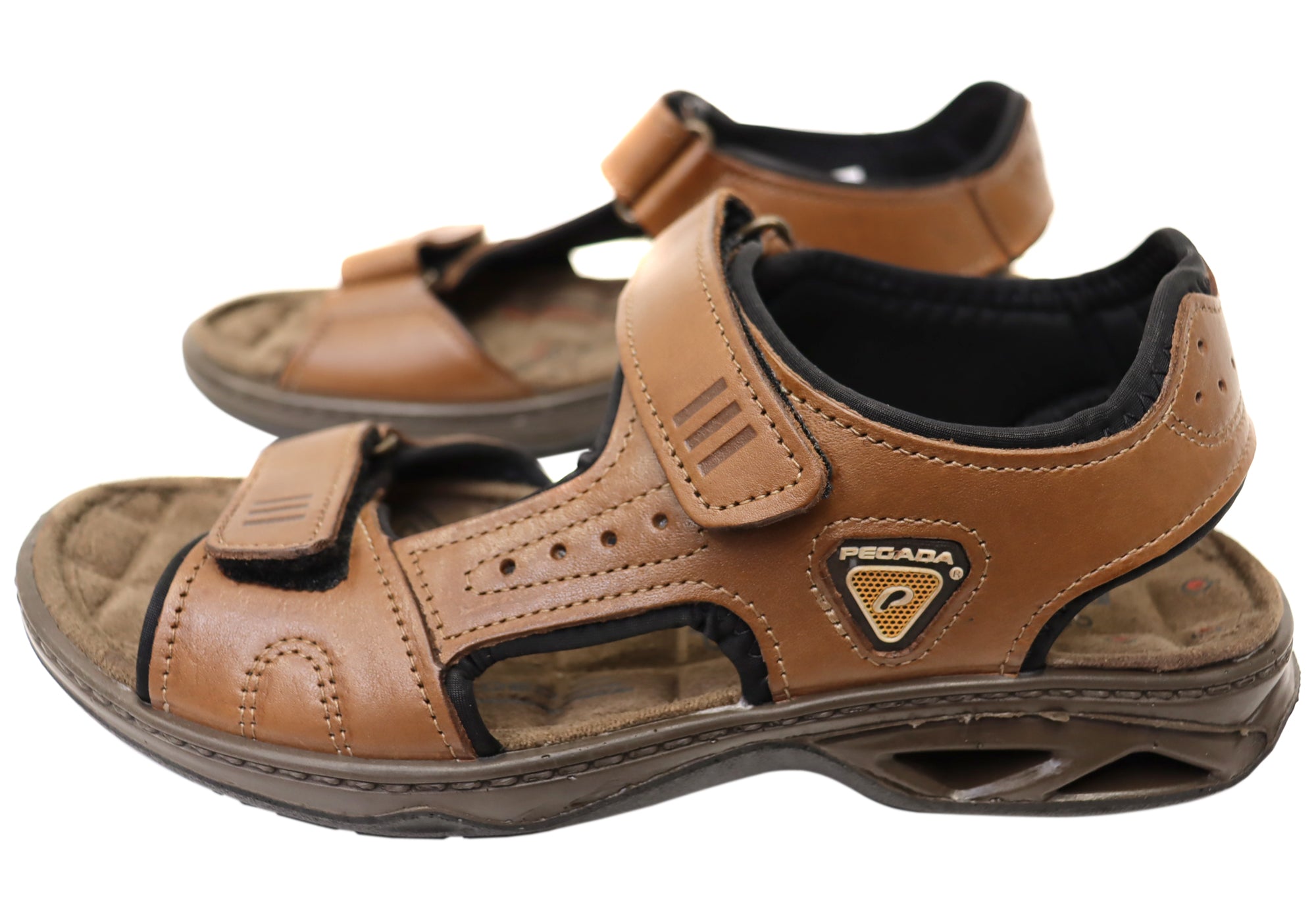 Premium Dusty Brown Men's Leather Adjustable Sandals - Handcrafted in Brazil - Perfect for Beach, Vacation & Summer Outdoor Activities