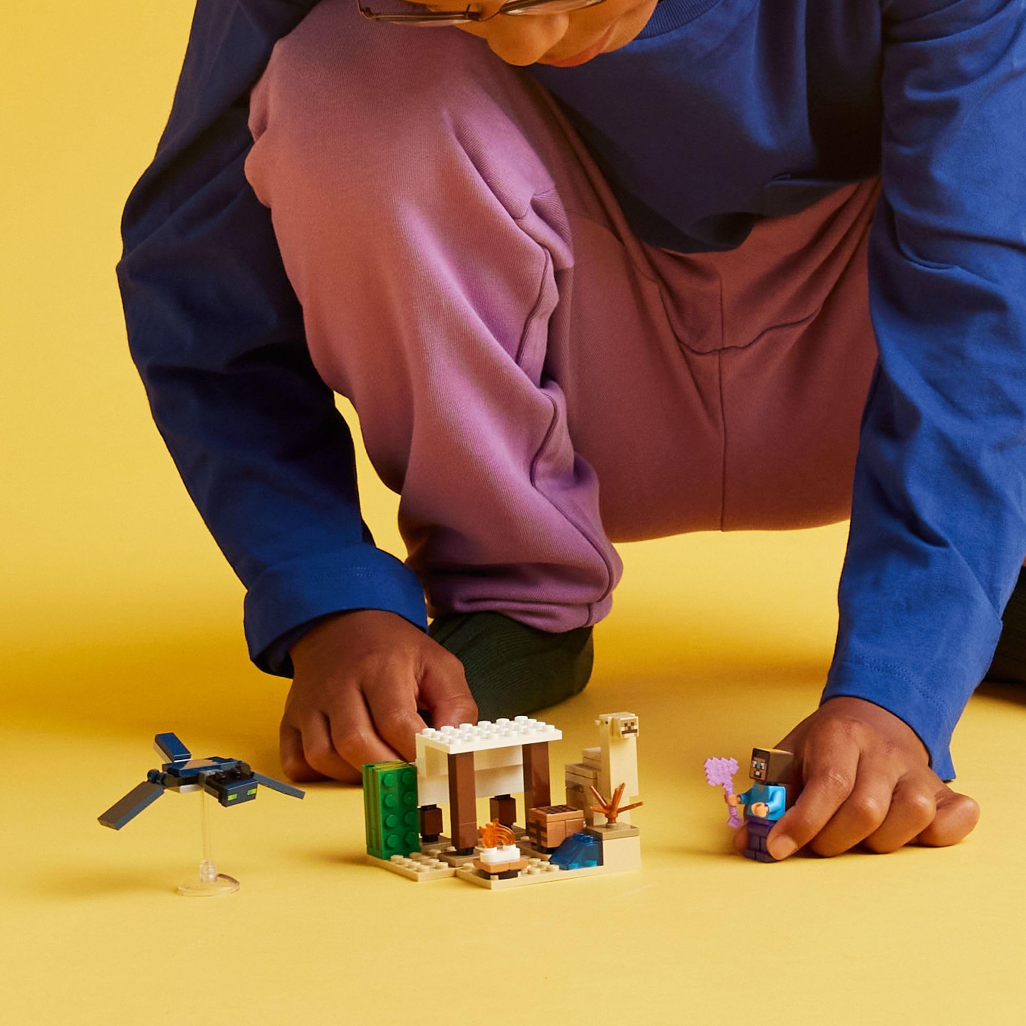 LEGO Minecraft Steve's Desert Expedition Building Toy Set with Biome, House & Action Figures - Creative Play Gift for Boys & Girls Ages 6+ (21251) - Perfect for Minecraft Fans, Birthday Gifts & STEM Learning Activities