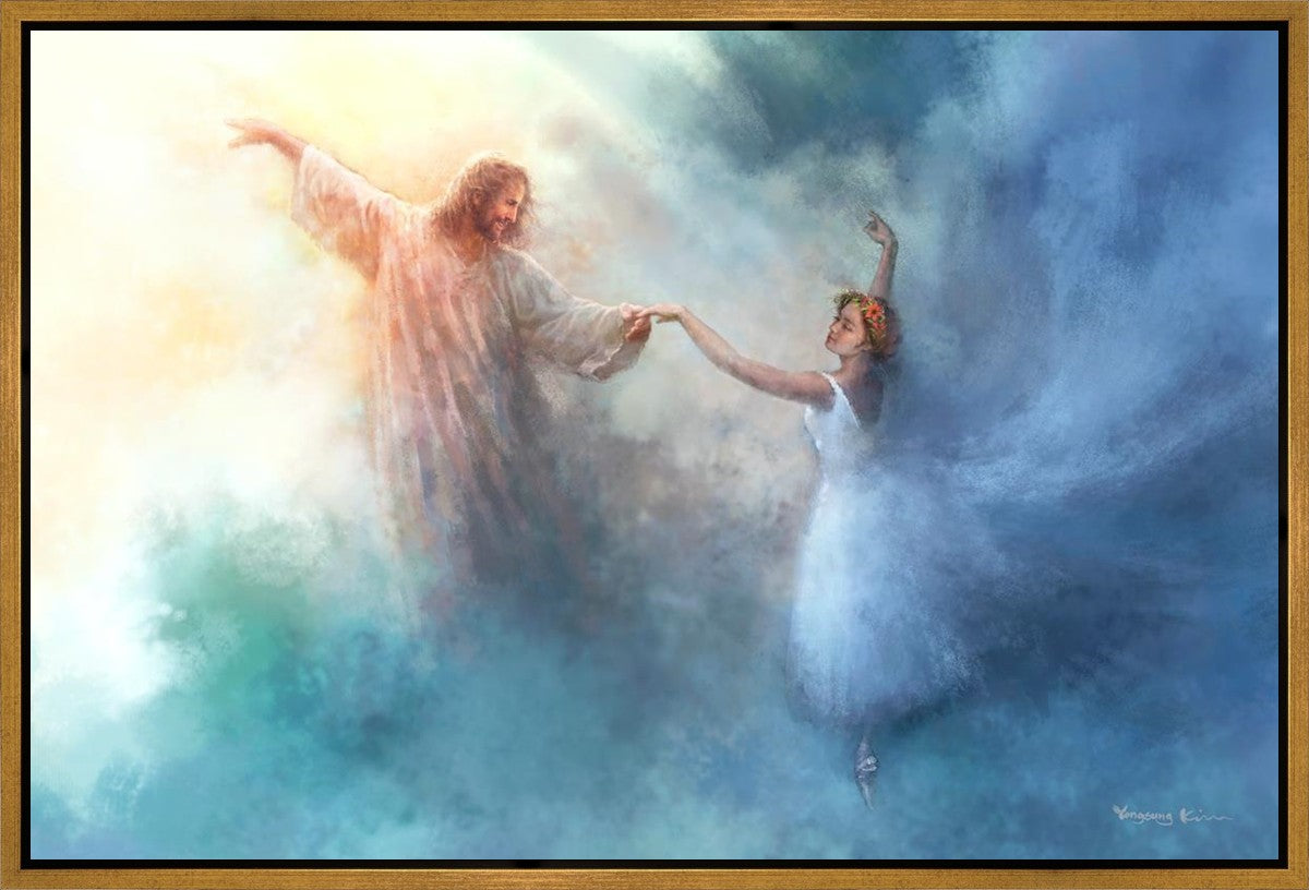 Elegant Pas de Deux Gallery Wrap Canvas Art - Perfect for Home Decor, Ballet Themed Rooms & Dance Studio Wall Art