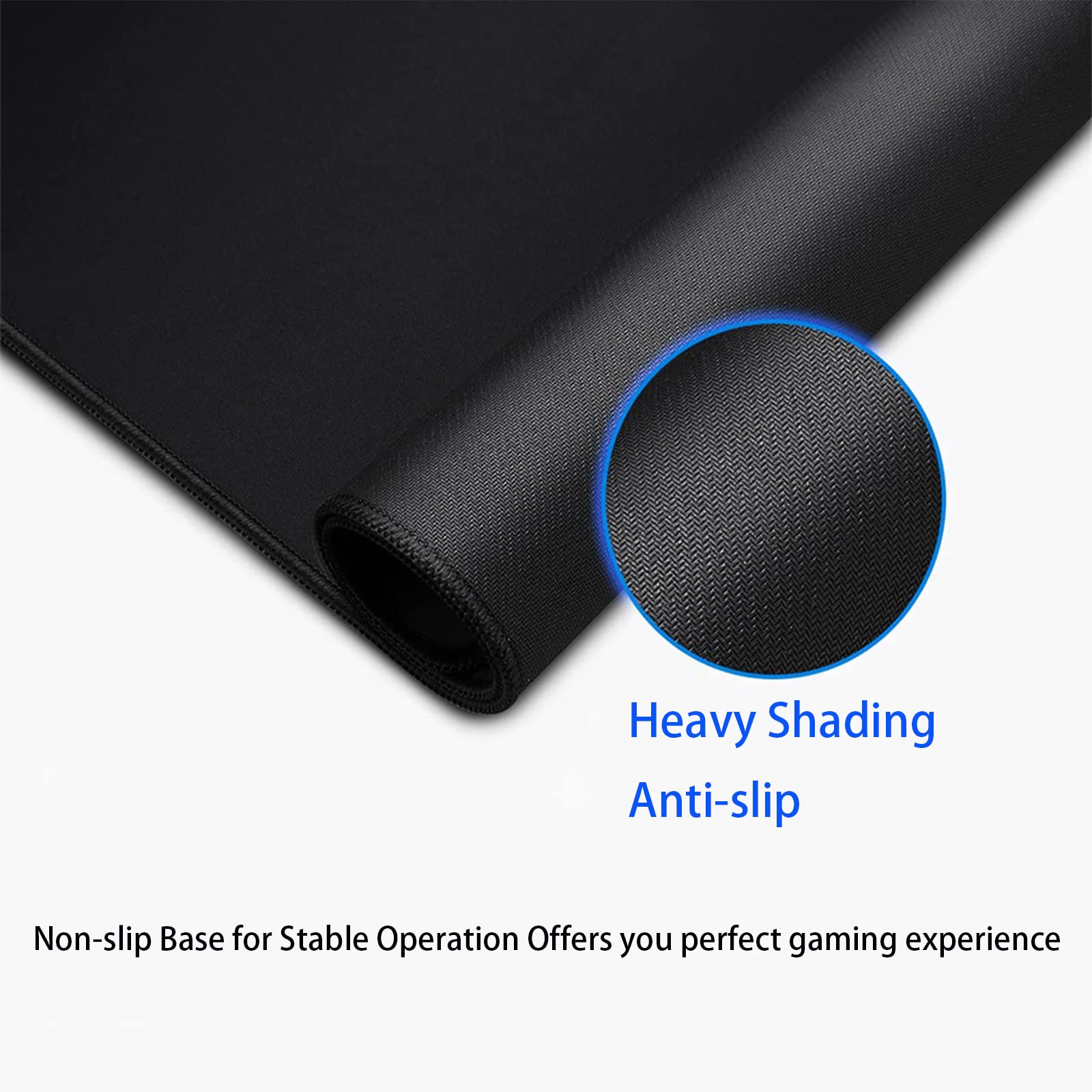 Premium Gaming Mouse Pad - Extra Large Non-Slip Rubber Base with Waterproof Keyboard Mat | Smooth Textured Cloth Surface for PC, Laptop & Office Work | Perfect for Gamers & Professionals (Cartoon Cat Design)