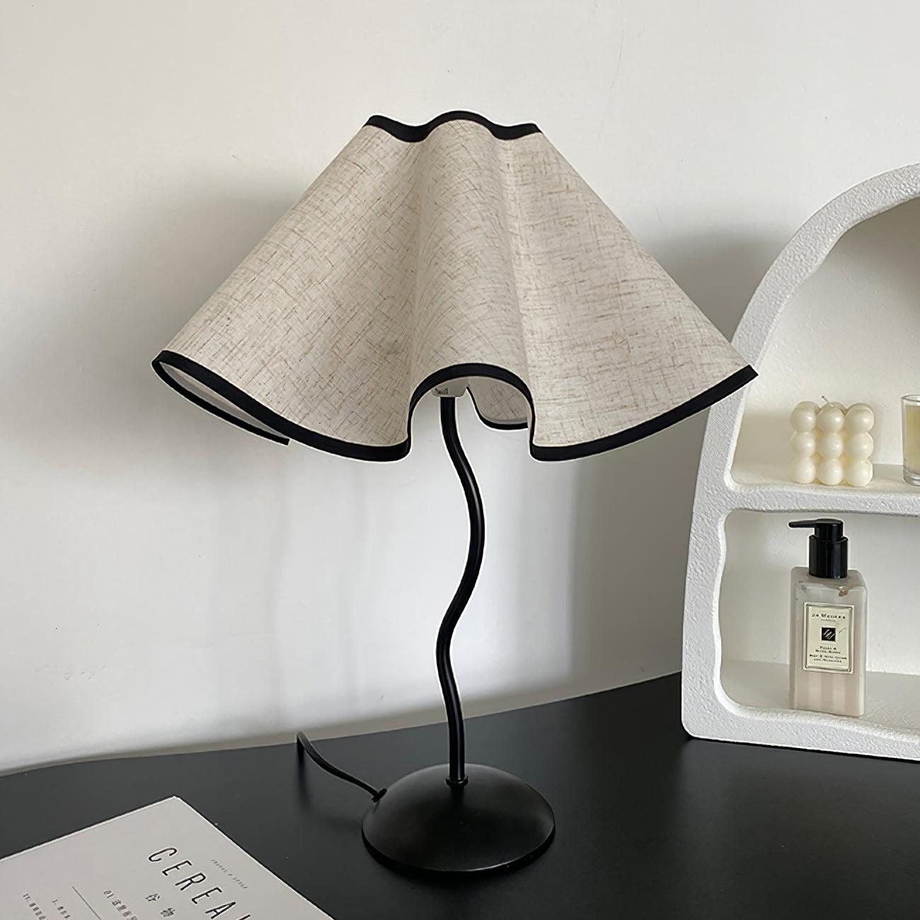 Modern Cora Table Lamp - Stylish LED Nightstand Light for Bedroom, Living Room & Office - Warm White & Adjustable Brightness - Perfect for Reading, Relaxing & Decor