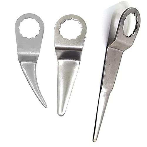 Pneumatic Air Windshield Knife - 90mm Long Straight & Bent Curved Blades for Car Window Seal Cutting | Professional Windscreen Removal Tool for Auto Glass Repair & Replacement