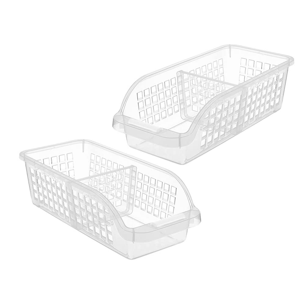 2-Pack Milk Food Storage Containers - Refrigerator Organizer Box for Eggs, Fruits & Vegetables - BPA-Free Freezer Storage Case with Lid - Perfect for Kitchen, Pantry & Fridge Organization