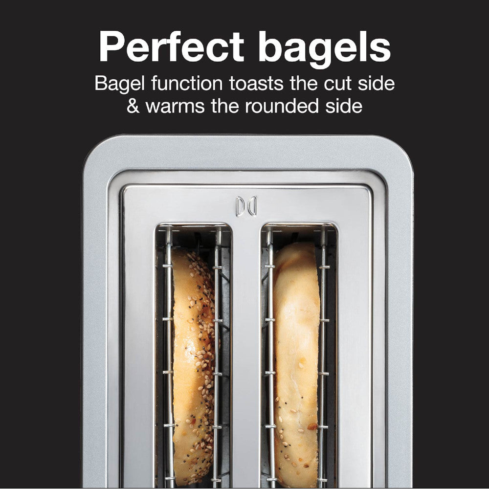 Proctor Silex 22302 2-Slice Extra Wide Slot Toaster - Perfect for Bagels, Thick Bread & Artisan Toast - Ideal for Breakfast, Brunch & Small Kitchens
