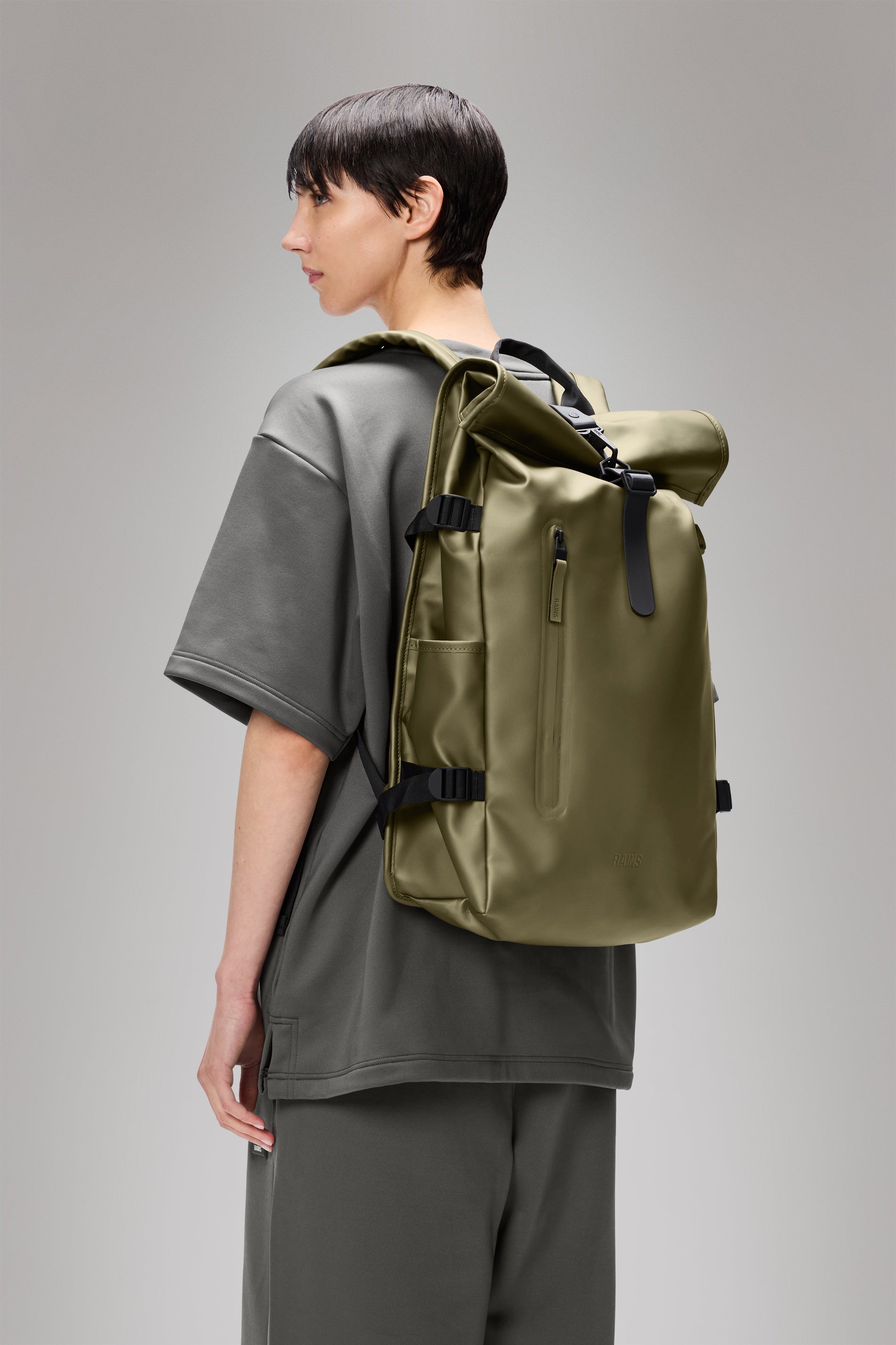 Waterproof Rolltop Backpack - Large 40L Travel Rucksack for Hiking, Camping & Commuting | Durable Outdoor Daypack with Laptop Sleeve