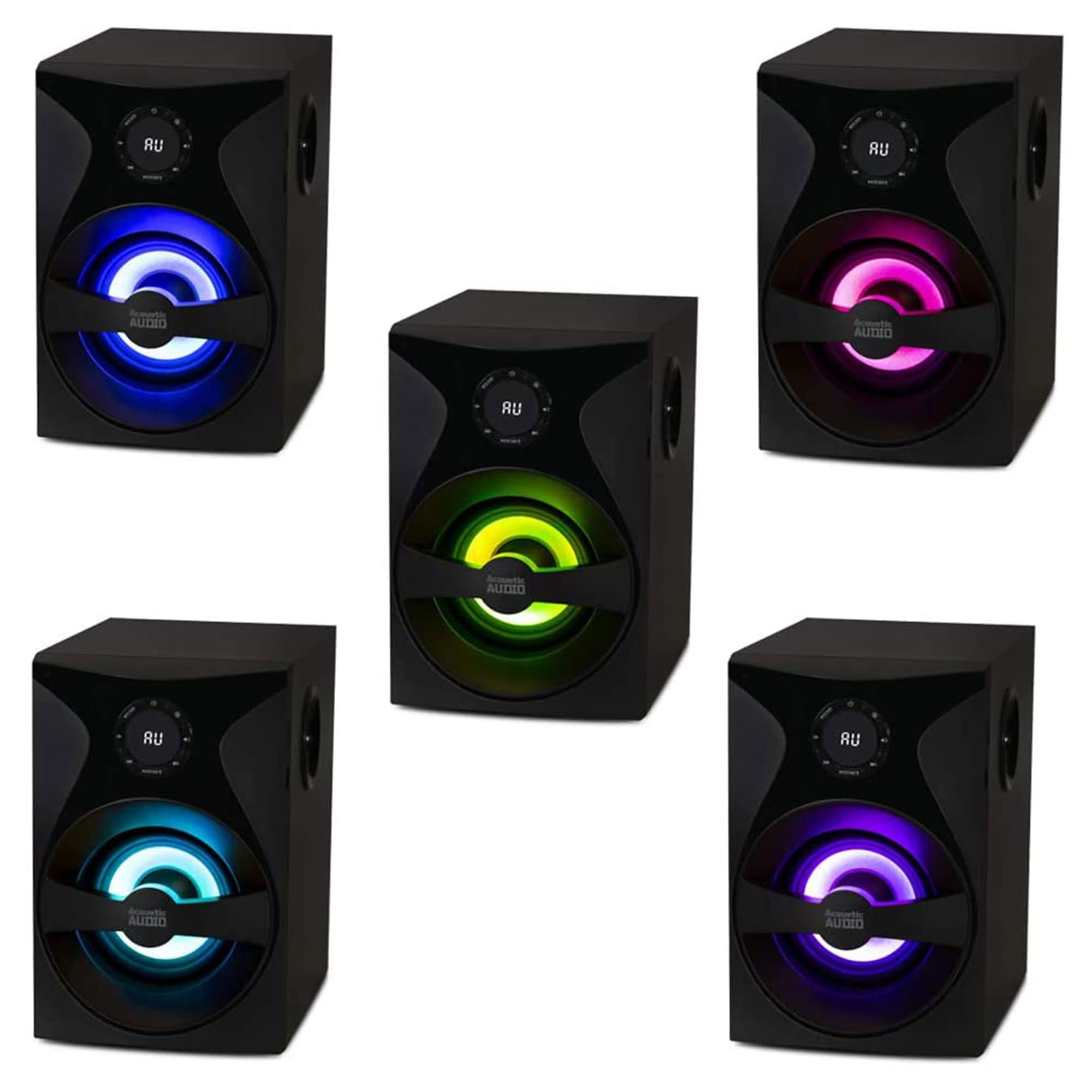 Goldwood AA5400 5.1 Channel Home Theater System with Subwoofer, 5 Wired Satellite Speakers, LED Display & Remote - Premium Surround Sound for Movies, Gaming & Music (Black) - Perfect for Living Rooms, Home Theaters & Entertainment Spaces