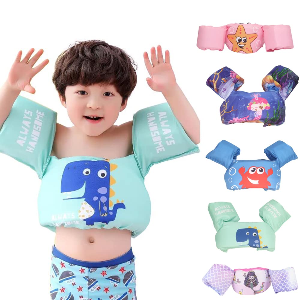 **MIAINHOUSE Kids Swim Vest 30-50 lbs - Adjustable Flotation Aid for Toddler Swimming Training (Ages 2-7) - Safe & Comfortable for Pool, Beach & Water Play**
