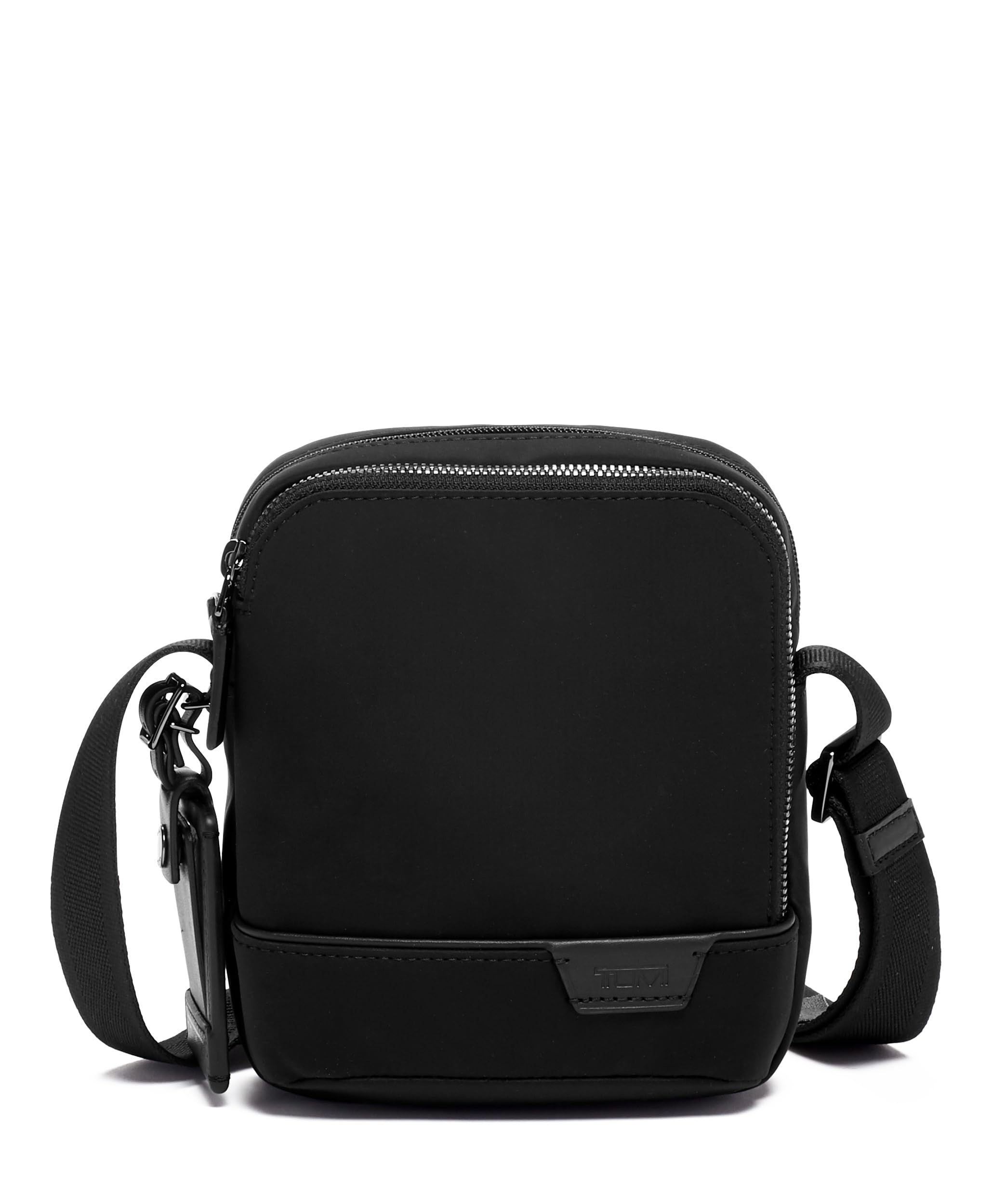 TUMI Harrison Nicols Small Crossbody Bag - Compact Travel & Business Crossbody Pouch for Women & Men - Lightweight & Durable Black Shoulder Bag - Perfect for Commuting, Shopping, and Everyday Use