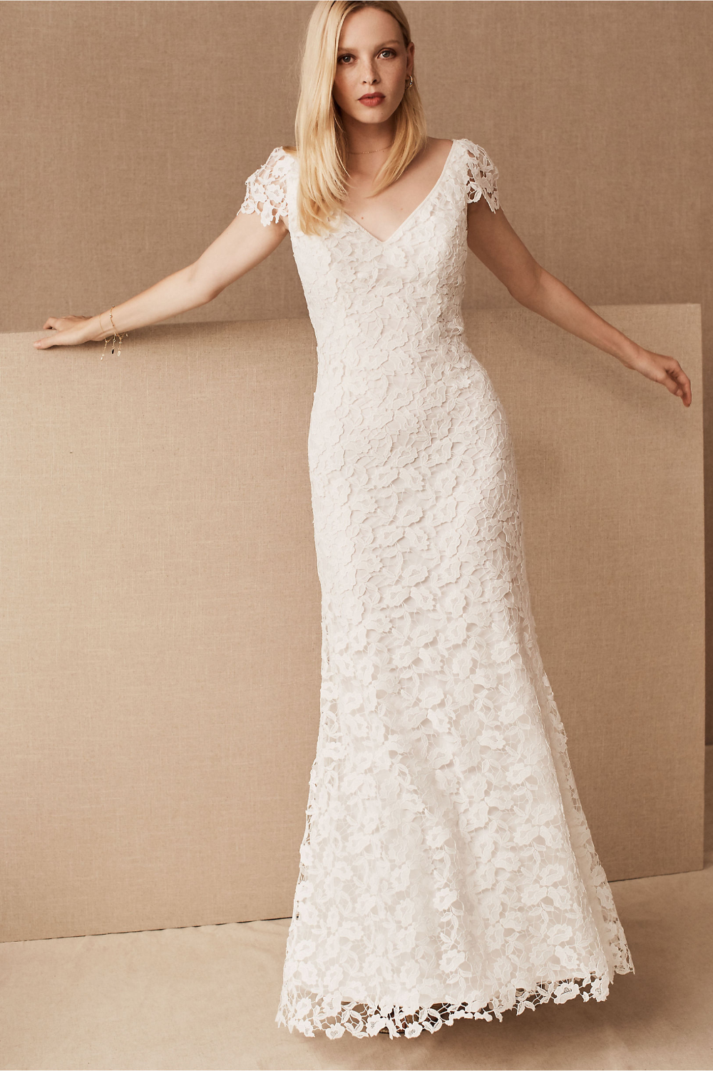 BHLDN Wtoo Francila Wedding Gown - Elegant Lace Bridal Dress for Bride, Perfect for Beach, Garden & Formal Weddings