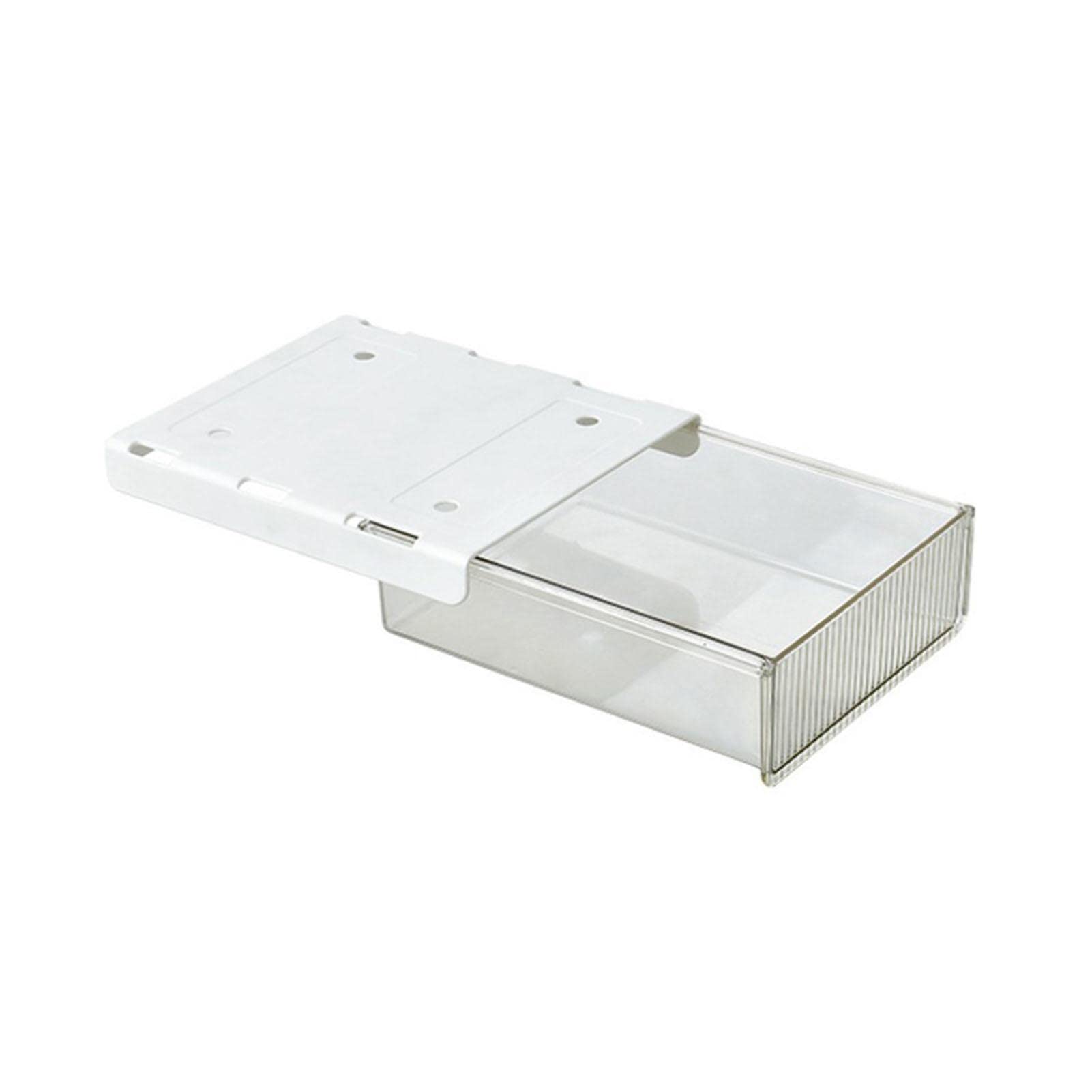 Shangfu-Team Under Desk Drawer Organizer - Self-Adhesive Slide-Out Storage Tray for Office, Bedroom & Study - Space Saving Hidden Desk Organizer for Files, Stationery & Office Supplies (Perfect for Small Spaces & Clutter-Free Workspaces)