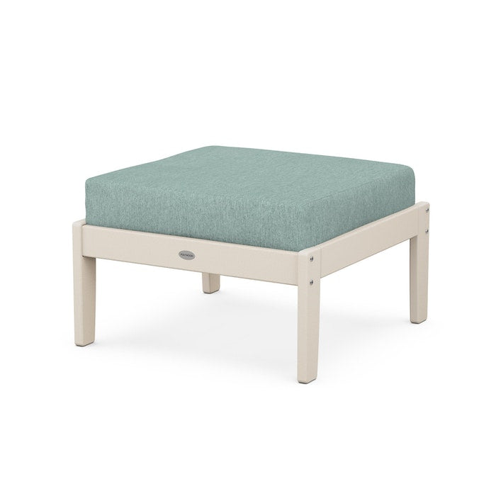 POLYWOOD Braxton Deep Seating Ottoman - Outdoor Patio Furniture with Weather-Resistant HDPE Material - Perfect for Poolside, Deck, or Garden Relaxation