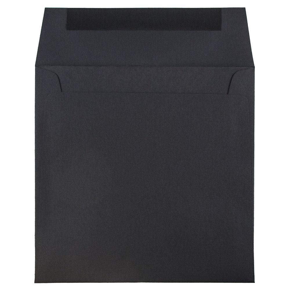 Premium Black Linen Invitation Envelopes 6.5