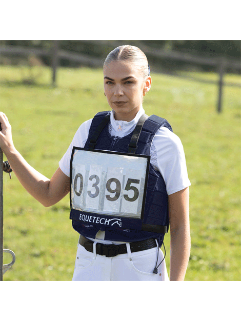 Horse Riding Eventing Competition Bib Numbers - Durable & Adjustable for Equestrian Sports, Shows & Training