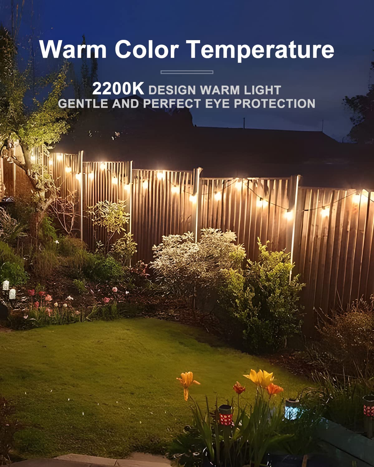 Lightdot 100FT Outdoor LED String Lights - Shatterproof ST38 Bulbs, 2200K Warm White Dimmable, Waterproof Hanging Lights for Porch, Party, Garden, Backyard, Balcony | ETL Certified | Perfect for Wedding Decor, Patio Lighting & Outdoor Dining Ambiance