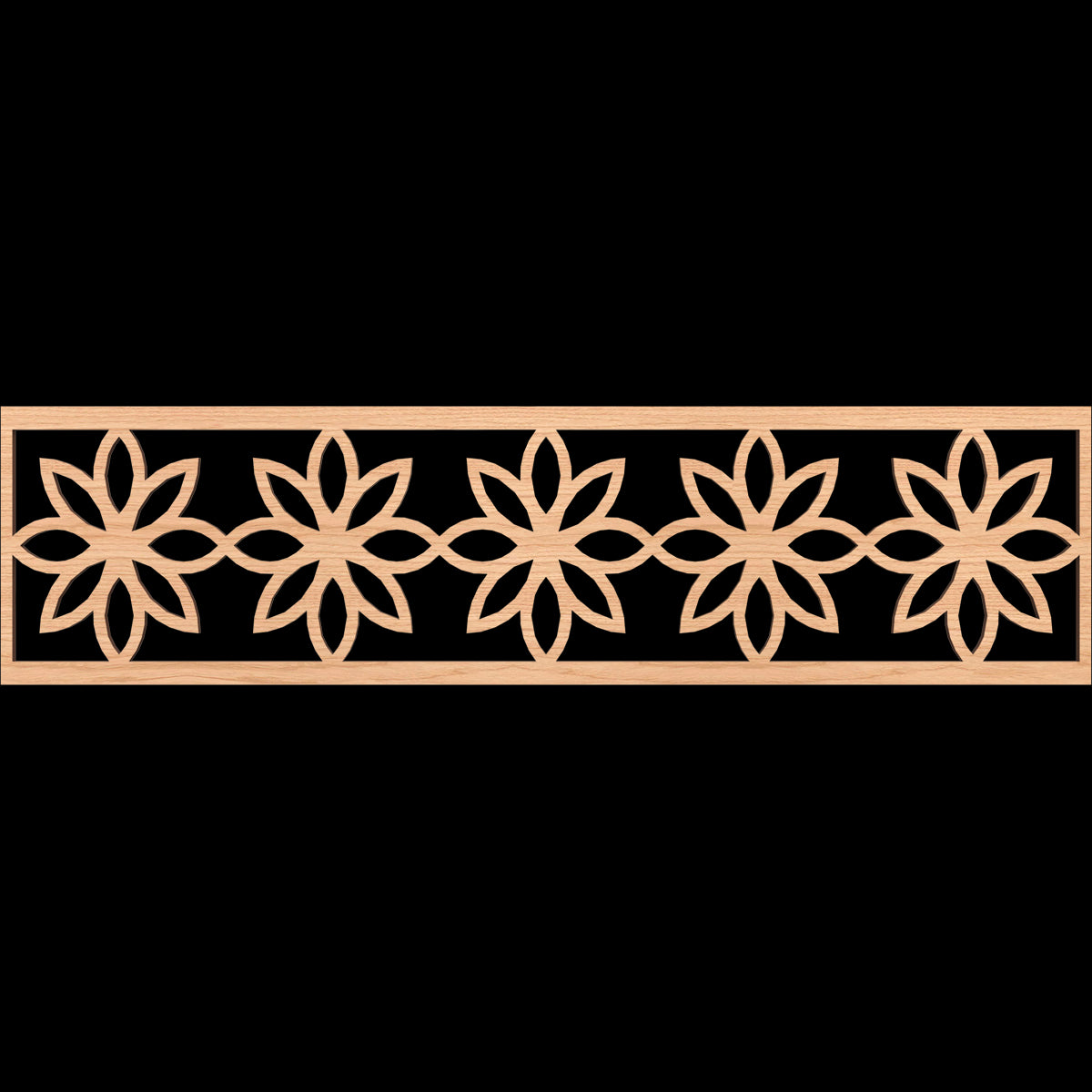 Daisy Fretwork Moulding - Decorative Wood Trim for Home Decor, DIY Crafts, and Furniture Accents | Perfect for Wall Paneling, Cabinet Doors, and Picture Frames