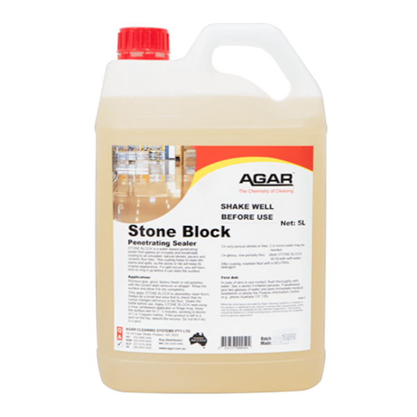 Premium Agar Stone Block Penetrating Sealer - Deep Protection for Natural Stone Surfaces - Perfect for Countertops, Floors & Outdoor Stonework