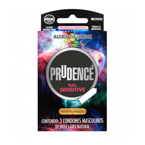 Prudence Full Sensitive Condoms - Ultra Thin & Pleasure Enhancing for Maximum Sensation | Perfect for Couples & Safe Intimacy
