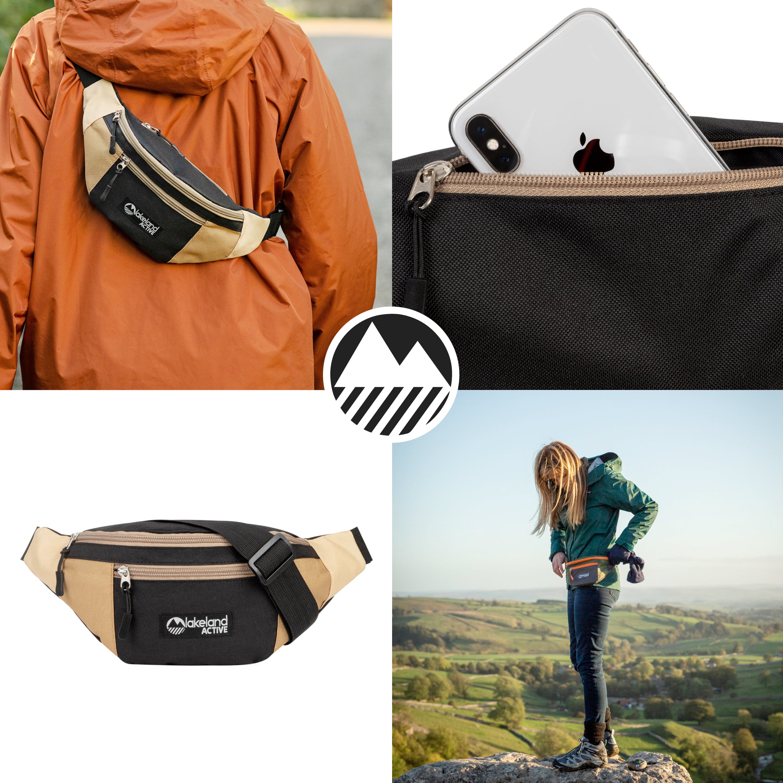 Mossband Lightweight 1.5L Bum Bag Waist Pack - Perfect for Travel, Hiking, Running & Outdoor Activities