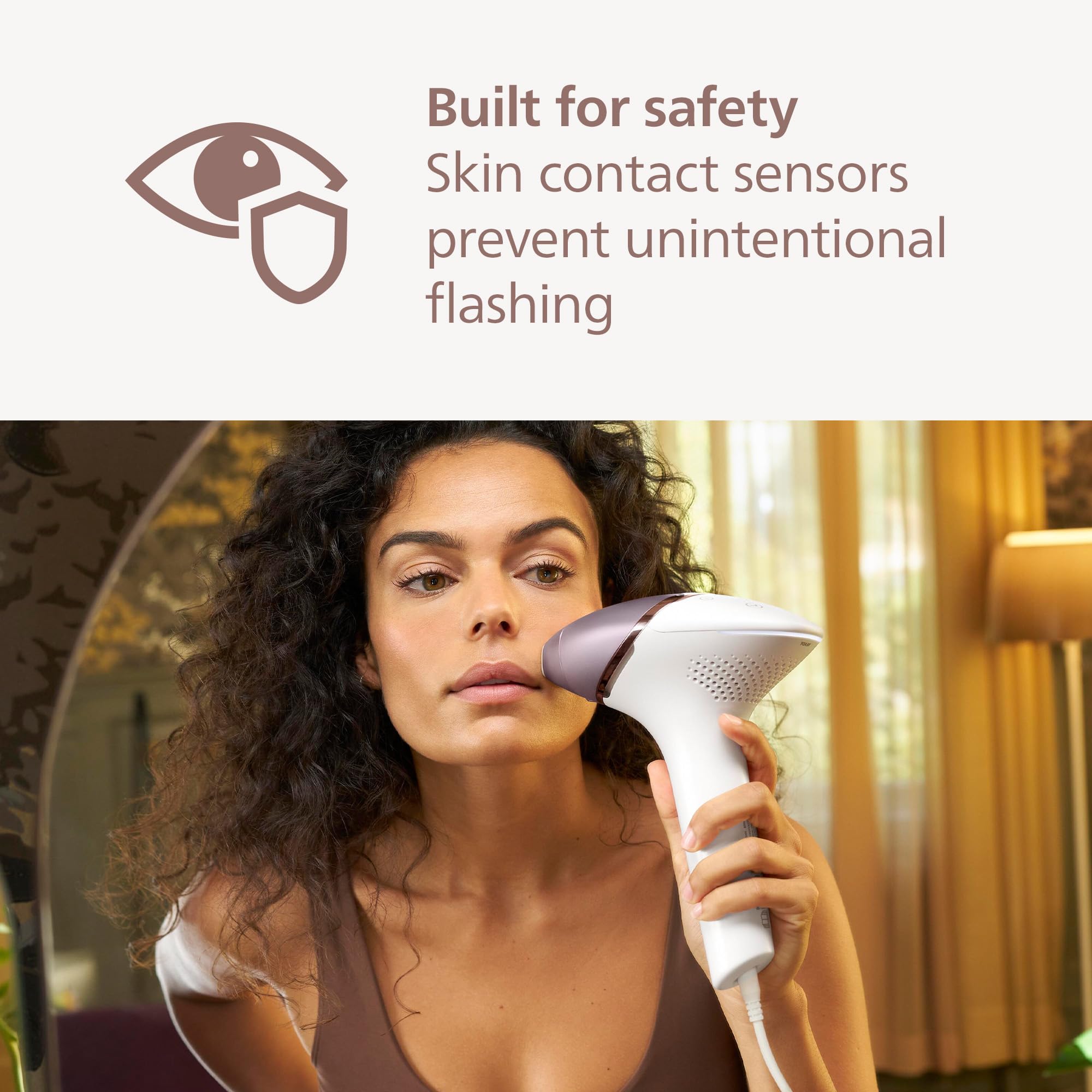 Philips Lumea IPL Hair Removal 8000 Series - Permanent Hair Removal Device with SenseIQ Technology for Women & Men, 2 Attachments for Body & Face, Corded Use (Model BRI944/00) - At-Home Hair Removal Solution for Smooth Skin