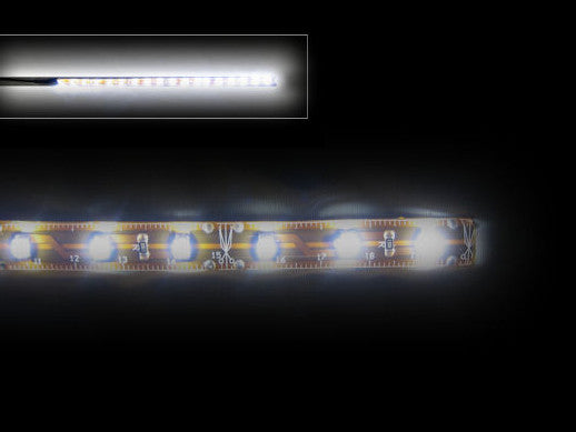 12V Waterproof White LED Strip Light - 12 Inch Flexible Light Bar for Cars, Boats, Home & Outdoor Decoration - Logisys LDS12WT
