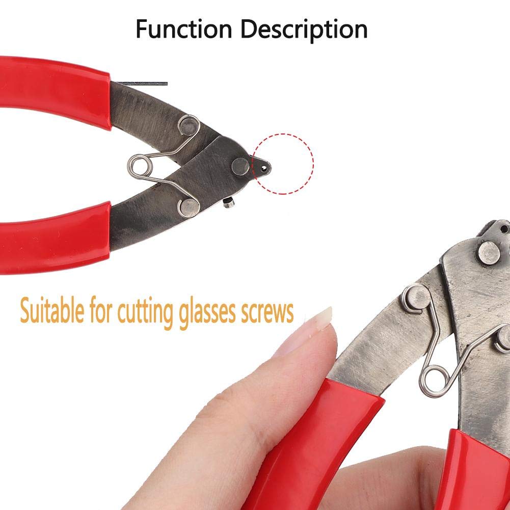 Optical Eyeglasses Screw Cutter - Professional Hand Repair Tool for Eyeglass Frames - Perfect for Home, Office & Travel Eyewear Maintenance
