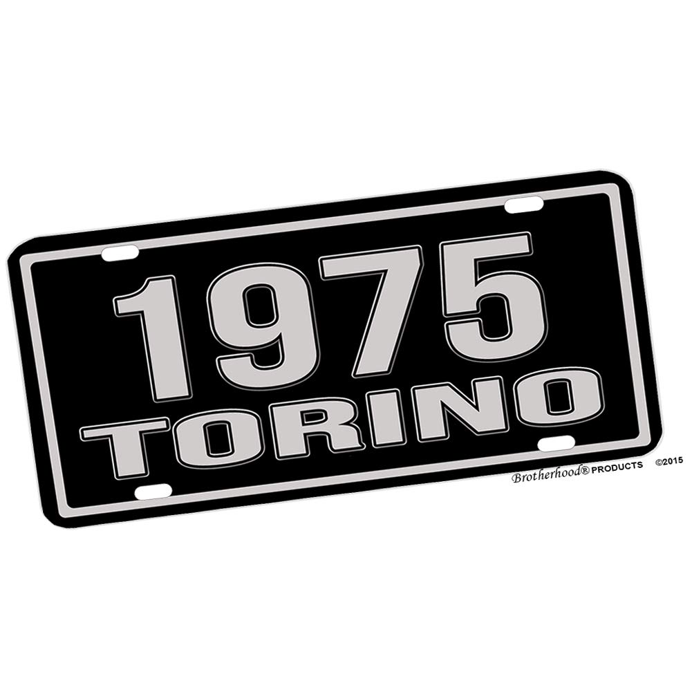 1975 Gran Torino Front Metal License Plate - Vintage Car Accessory for Classic Ford Torino - Perfect for Car Shows, Garage Decor & Gifts