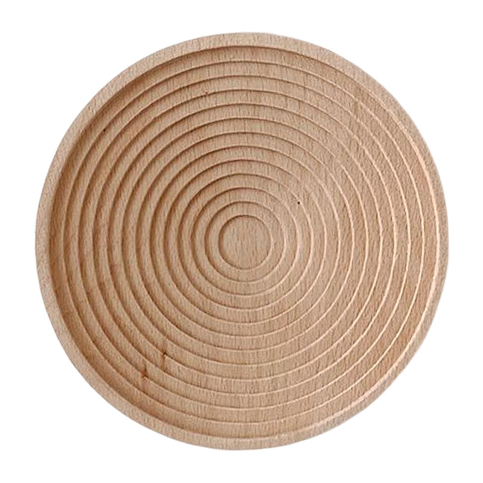 Colcolo Wave Groove Decorative Tray - Round Perfume Organizer, Bread & Dessert Serving Tray, Tabletop Centerpiece for Home Decor, Photography Prop - Perfect for Vanity, Kitchen, and Dining Display