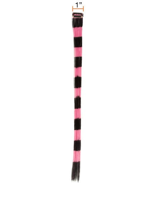 Bright Stripes Clip-In Hair Extensions | Vibrant Colored Hair Extensions for Length & Volume | Perfect for Parties, Cosplay & Everyday Styling