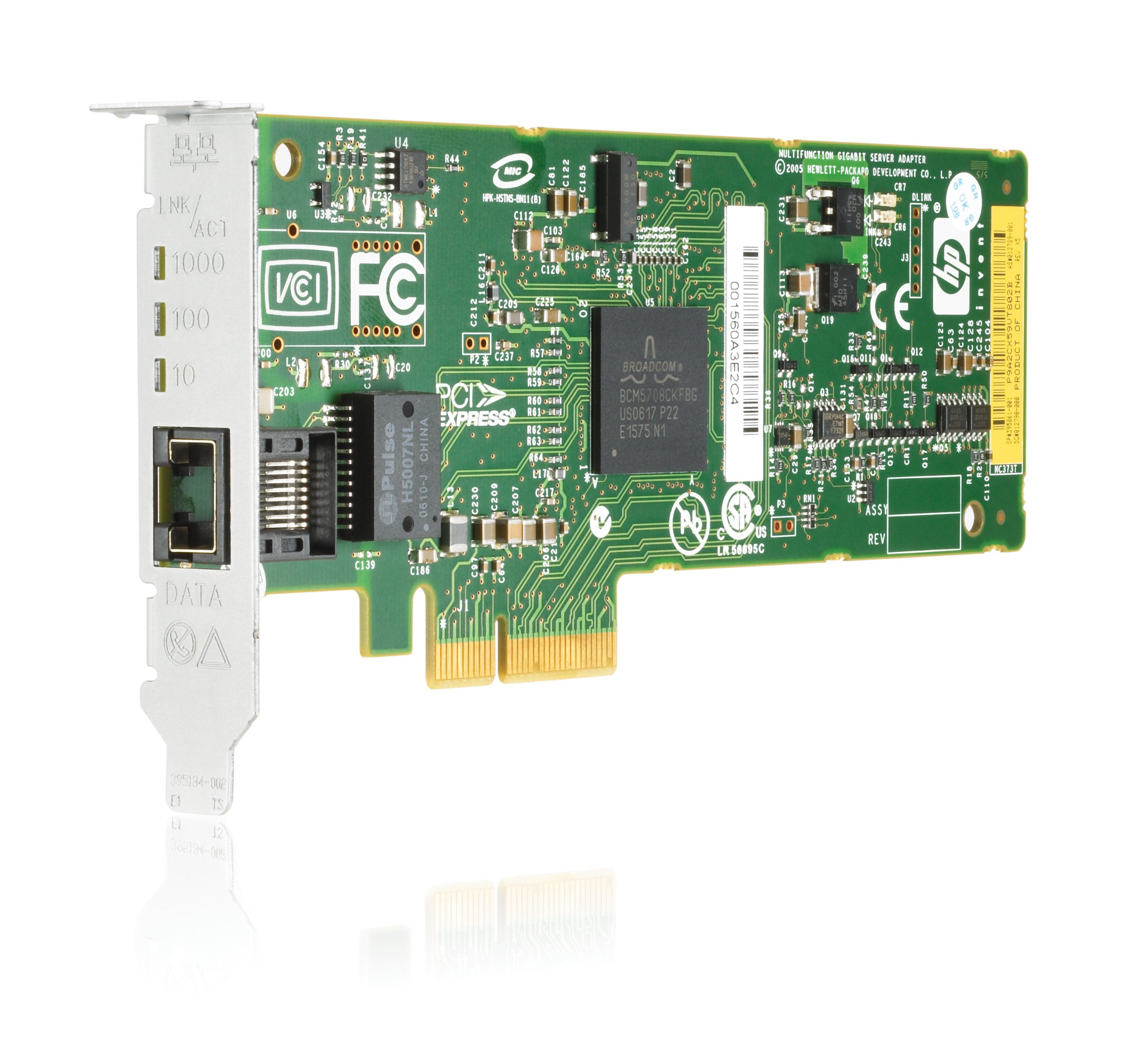HP NC373T PCIe x4 Multifunction Gigabit Server Network Adapter - 10/100/1000 Mbps Ethernet, Fast & Gigabit LAN Card for Data Centers, Cloud Servers & High-Speed Networking