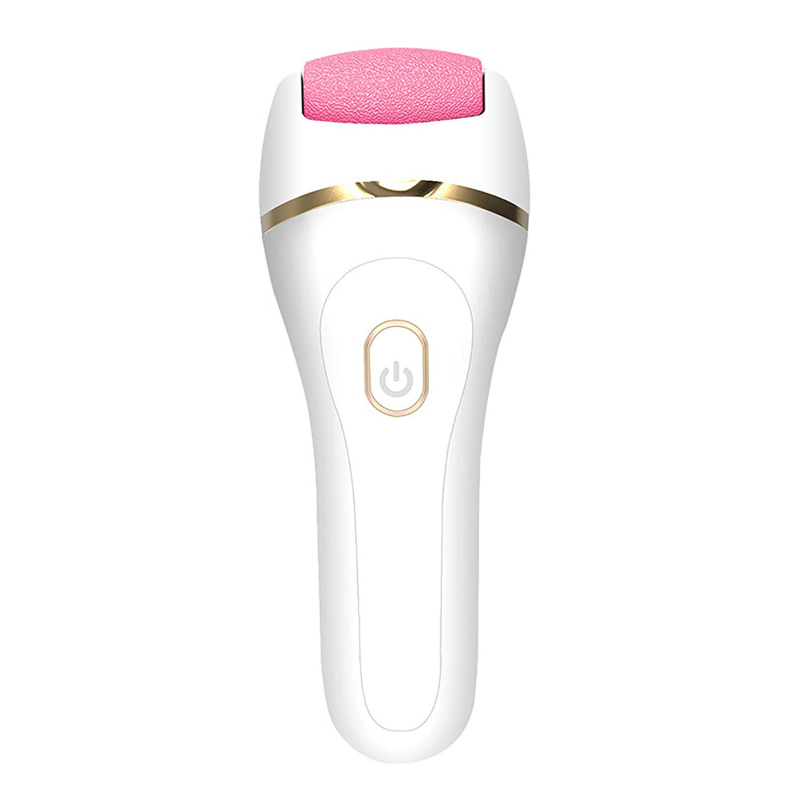Rechargeable Electric Callus Remover - Professional Foot File Pedicure Tool with 3 Roller Heads & 2 Speeds for Cracked Heels & Dead Skin Removal - Perfect for Home Pedicure & Foot Care Routine