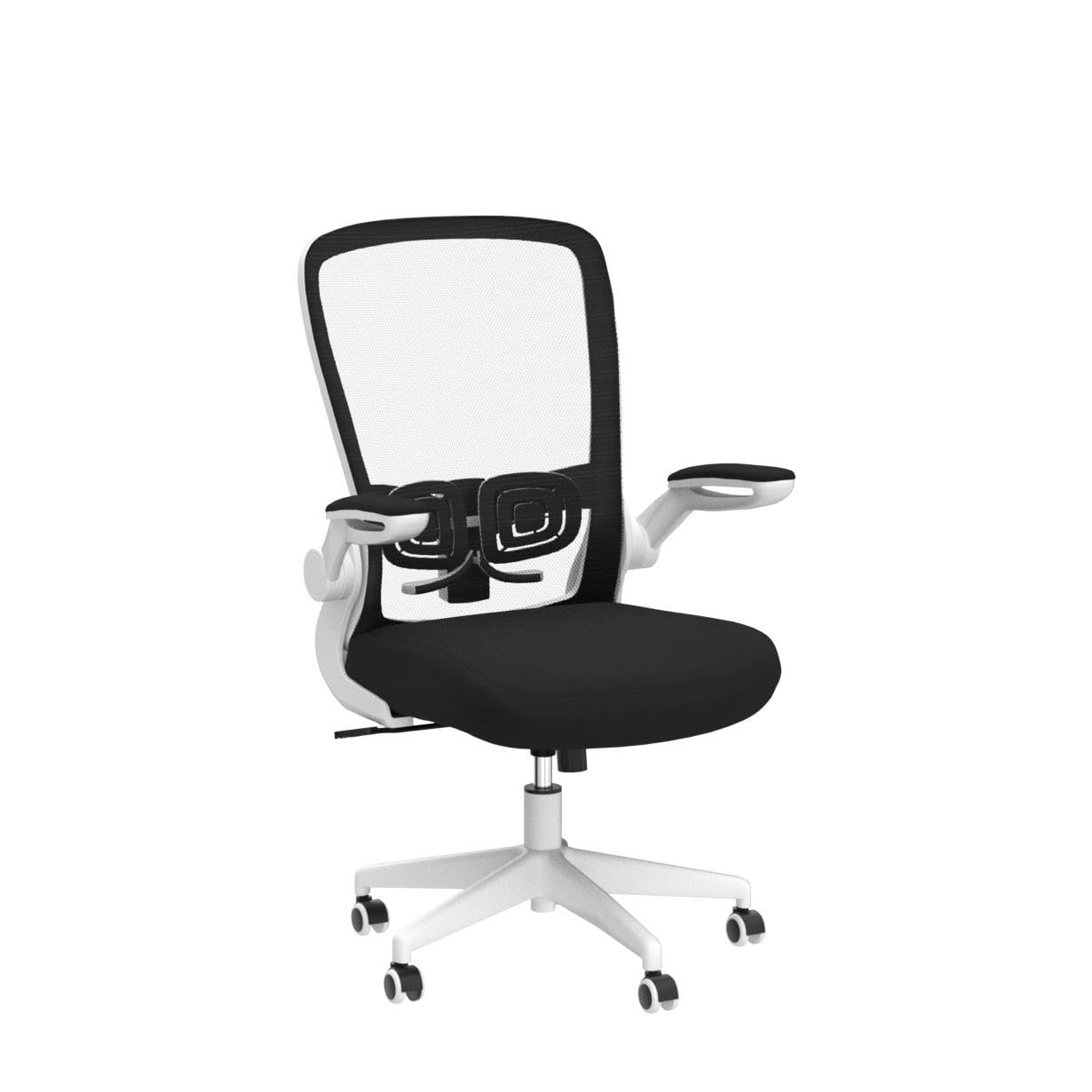 FelixKing Ergonomic Office Chair - Adjustable Height Swivel Desk Chair with Lumbar Support & Flip-Up Armrests for Home Office, Gaming, Conference Room (White) - Perfect for Long Work Hours & PC Gaming Sessions