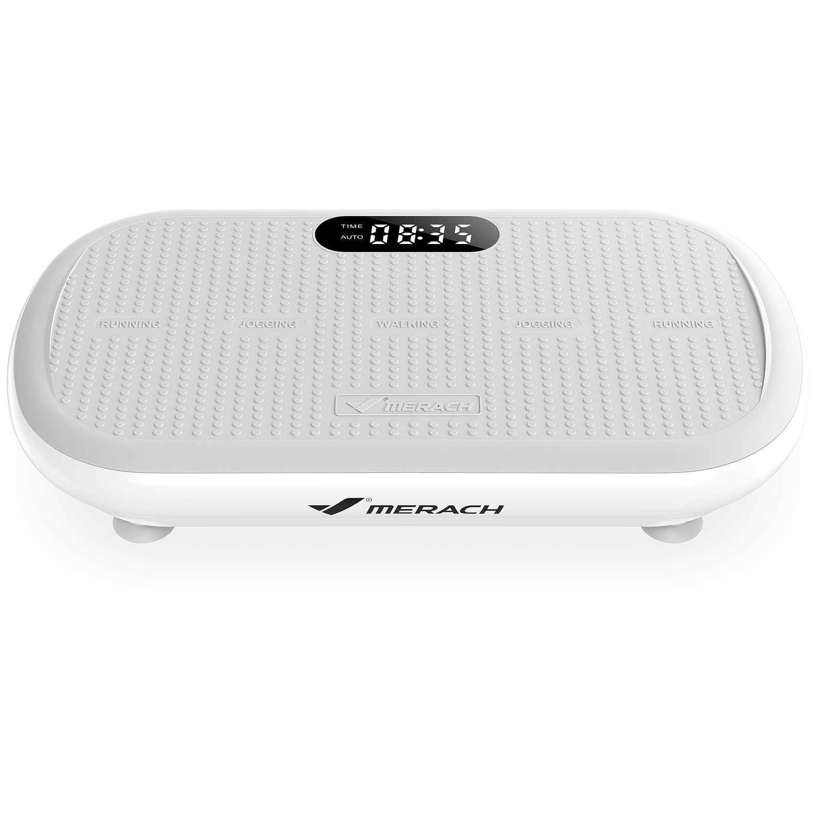 MERACH Vibration Plate Exercise Machine for Weight Loss & Lymphatic Drainage - 440 Lbs Capacity Vibration Platform with Bluetooth & Anti-Slip Silicone Pedals - Deep Tissue Stimulation for Home Gym, Physical Therapy & Post-Workout Recovery